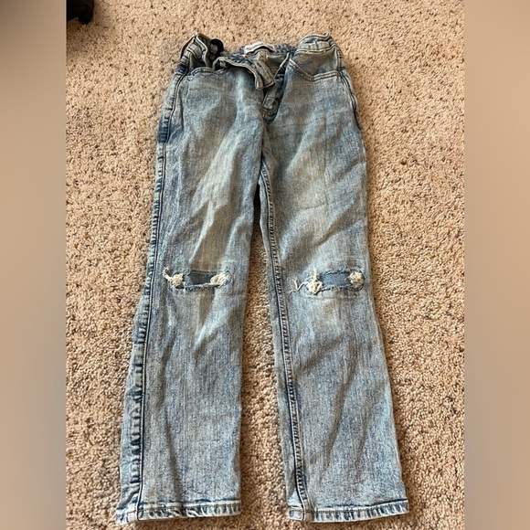 Abercrombie Kids High Rise Straight Jeans - Picture 2 of 4